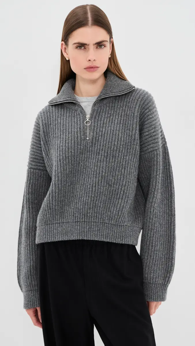 Daughter & The Chunky Rib Quarter Zip | Thumbnail 2 Daughter & The Chunky Rib Quarter Zip | Thumbnail 2
