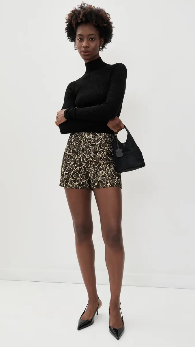 Alice + Olivia Hera Back Zip Shorts | Thumbnail 5