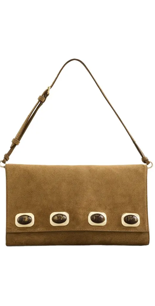 Veronica Beard Cabochon Edit Shoulder Bag