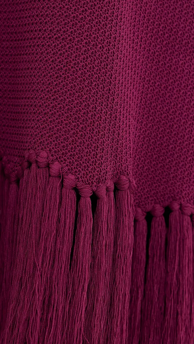 English Factory Fringe Detailed Midi Skirt | Thumbnail 6 English Factory Fringe Detailed Midi Skirt | Thumbnail 6