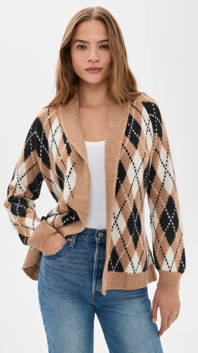 The Great. THE GREAT. The Argyle Riding Cardigan | Thumbnail 2