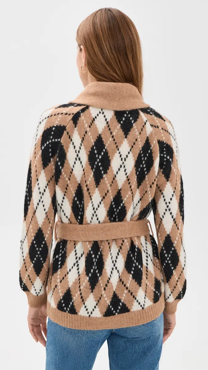 The Great. THE GREAT. The Argyle Riding Cardigan | Thumbnail 3