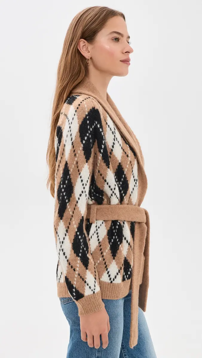 The Great. THE GREAT. The Argyle Riding Cardigan | Thumbnail 4