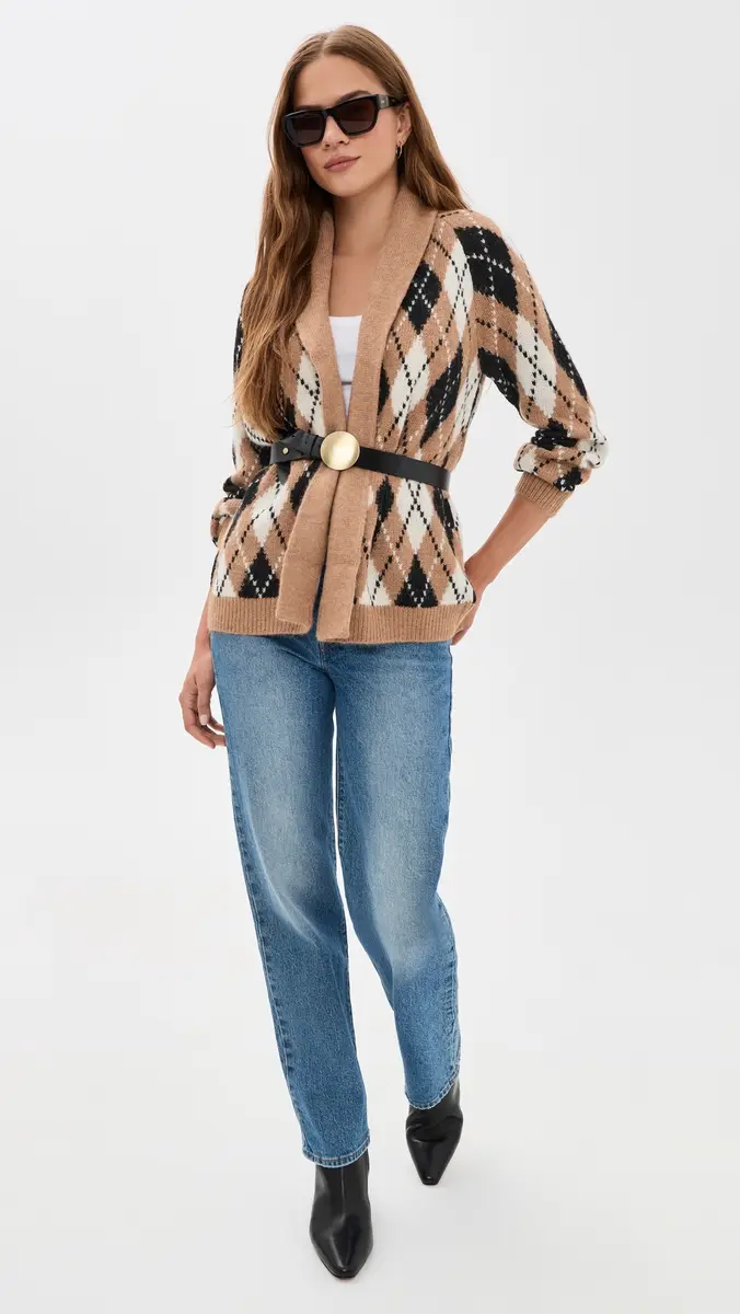 The Great. THE GREAT. The Argyle Riding Cardigan | Thumbnail 5