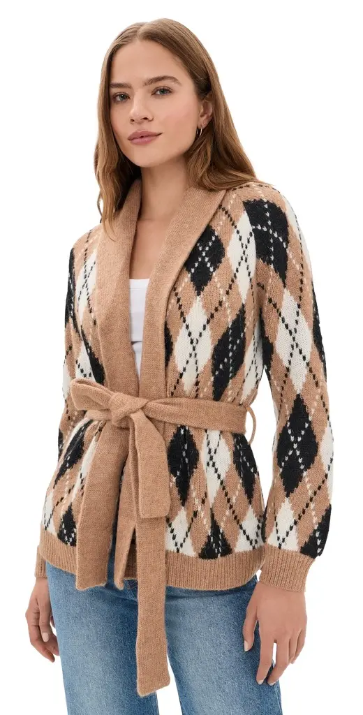 THE GREAT. The Argyle Riding Cardigan THE GREAT. The Argyle Riding Cardigan