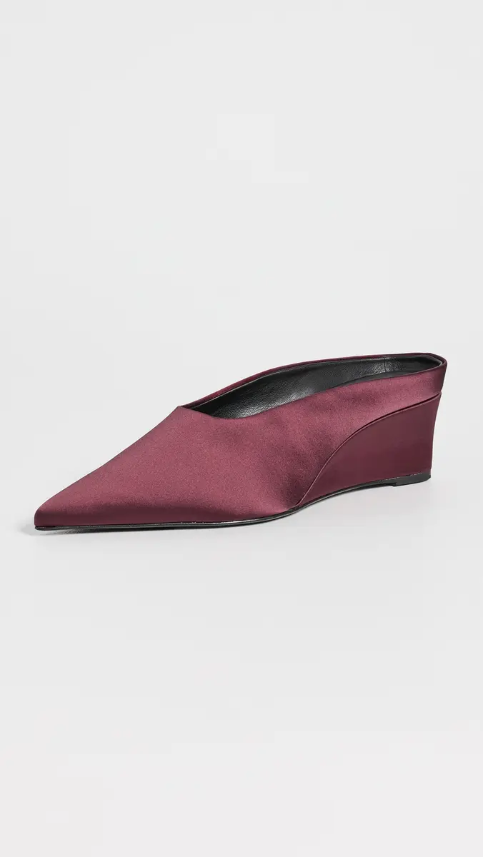 SIMONMILLER Satin Pointed Gala Wedges | Thumbnail 2 SIMONMILLER Satin Pointed Gala Wedges | Thumbnail 2
