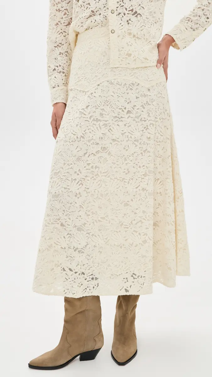 The Great. THE GREAT. The Relic Lace Saddle Skirt | Thumbnail 3 The Great. THE GREAT. The Relic Lace Saddle Skirt | Thumbnail 3