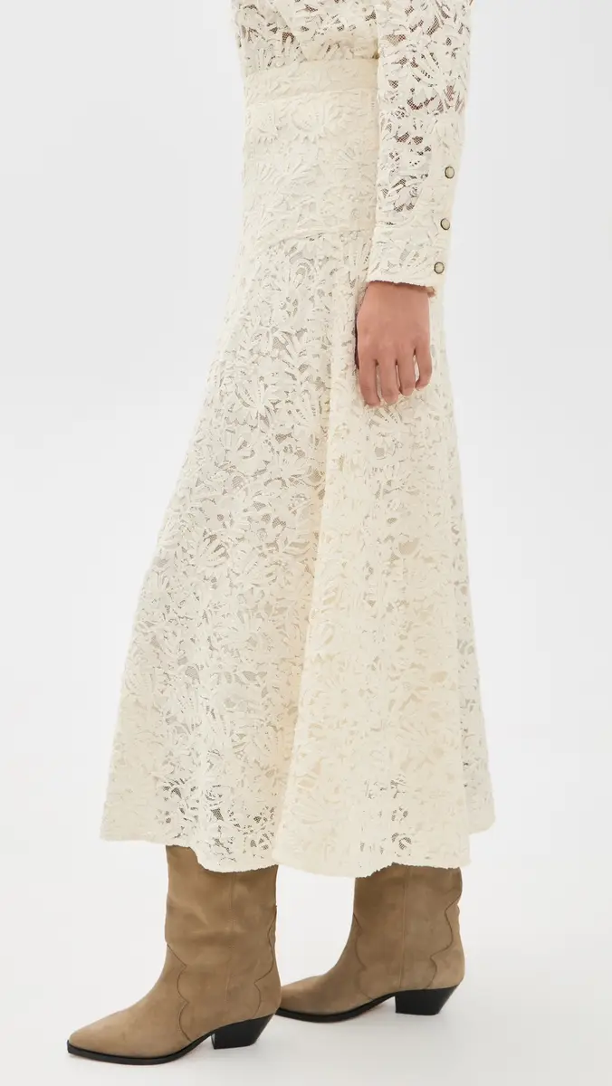 The Great. THE GREAT. The Relic Lace Saddle Skirt | Thumbnail 5 The Great. THE GREAT. The Relic Lace Saddle Skirt | Thumbnail 5