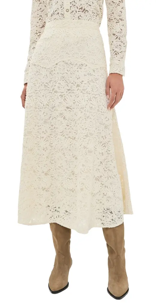 The Great. THE GREAT. The Relic Lace Saddle Skirt