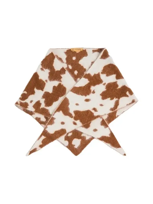 Grizzly Cowhide Cashmere Wild Rag Grizzly Cowhide Cashmere Wild Rag
