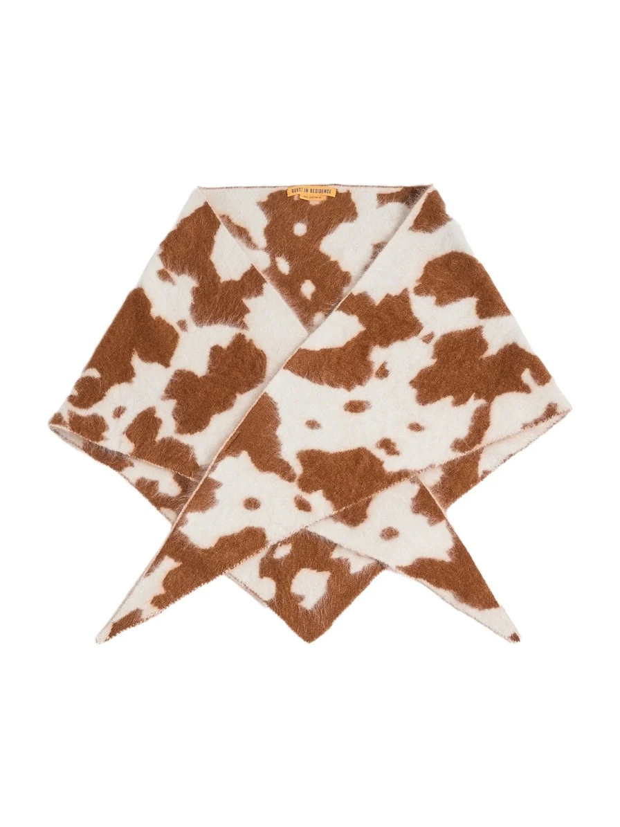 Grizzly Cowhide Cashmere Wild Rag
