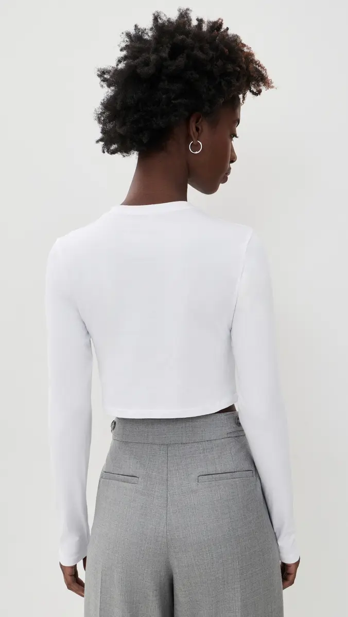 Favorite Daughter The Laura Long Sleeve Crop Top | Thumbnail 3