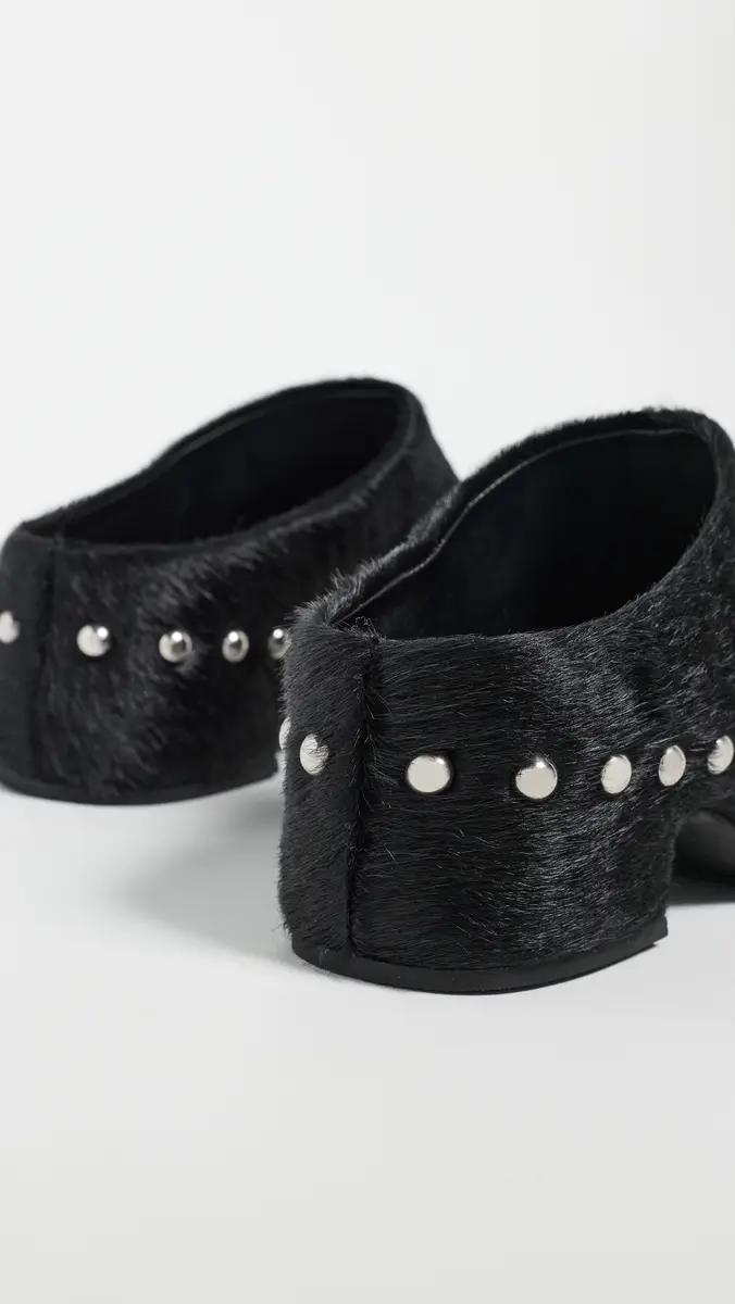 SIMONMILLER Haircalf Studded Rio Clogs | Thumbnail 4 SIMONMILLER Haircalf Studded Rio Clogs | Thumbnail 4