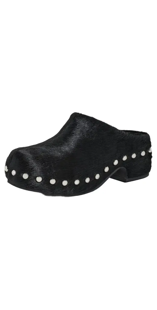 SIMONMILLER Haircalf Studded Rio Clogs
