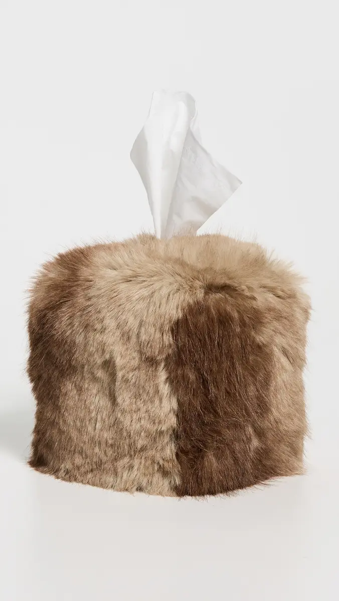 Apparis Davey Faux Mink Tissue Box Cover | Thumbnail 2 Apparis Davey Faux Mink Tissue Box Cover | Thumbnail 2