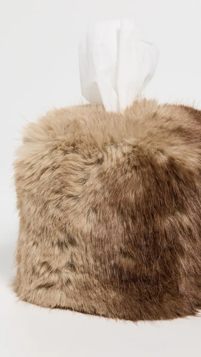 Apparis Davey Faux Mink Tissue Box Cover | Thumbnail 3 Apparis Davey Faux Mink Tissue Box Cover | Thumbnail 3