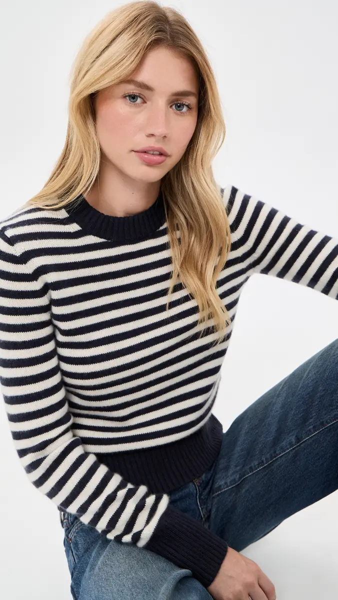 Alex Mill Marais Striped Sweater in Cashmere | Thumbnail 2 Alex Mill Marais Striped Sweater in Cashmere | Thumbnail 2