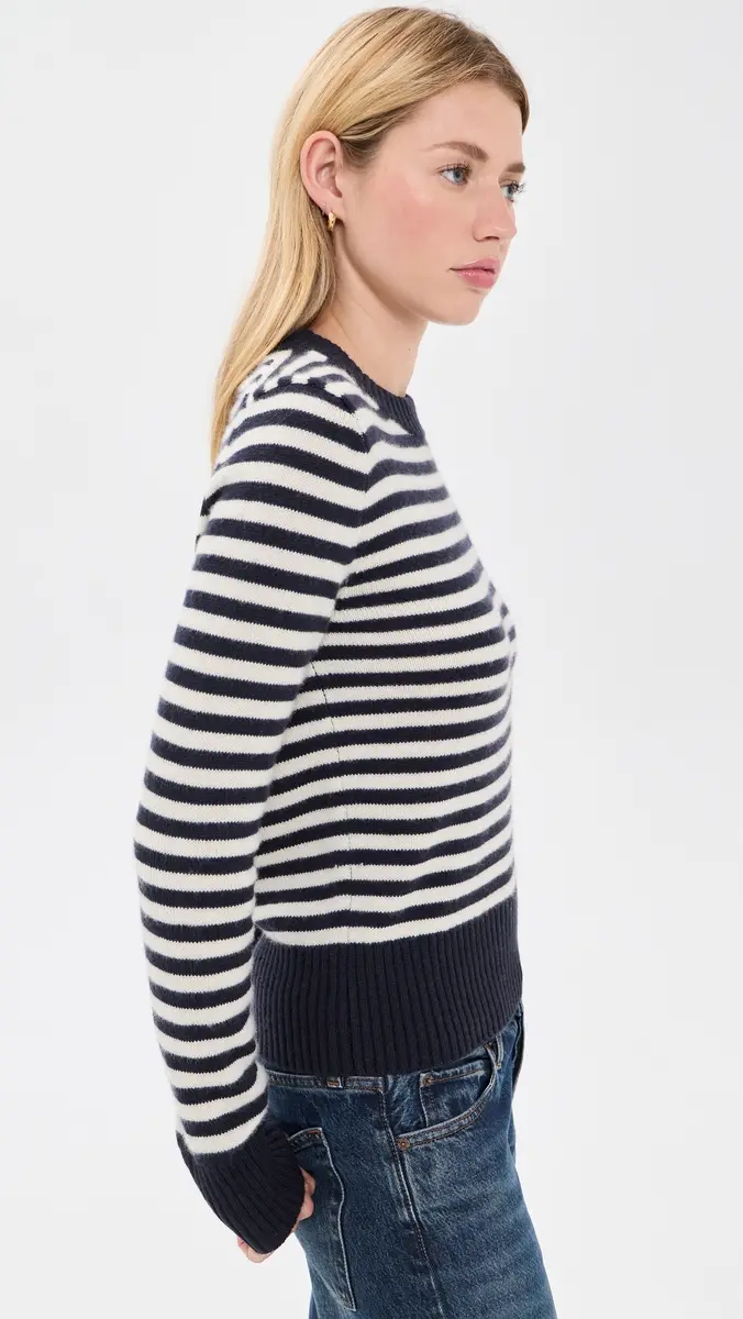 Alex Mill Marais Striped Sweater in Cashmere | Thumbnail 5 Alex Mill Marais Striped Sweater in Cashmere | Thumbnail 5