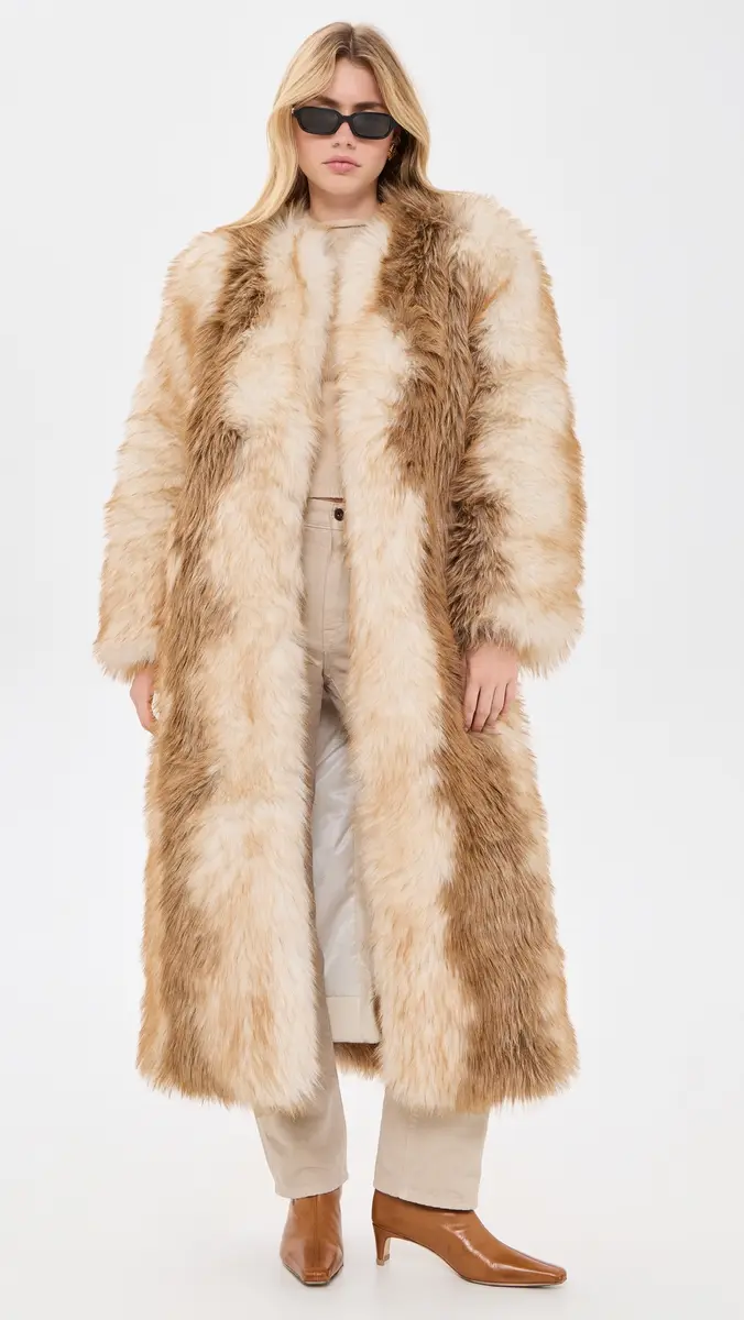 Apparis Solange Fox Maxi Coat | Thumbnail 2 Apparis Solange Fox Maxi Coat | Thumbnail 2