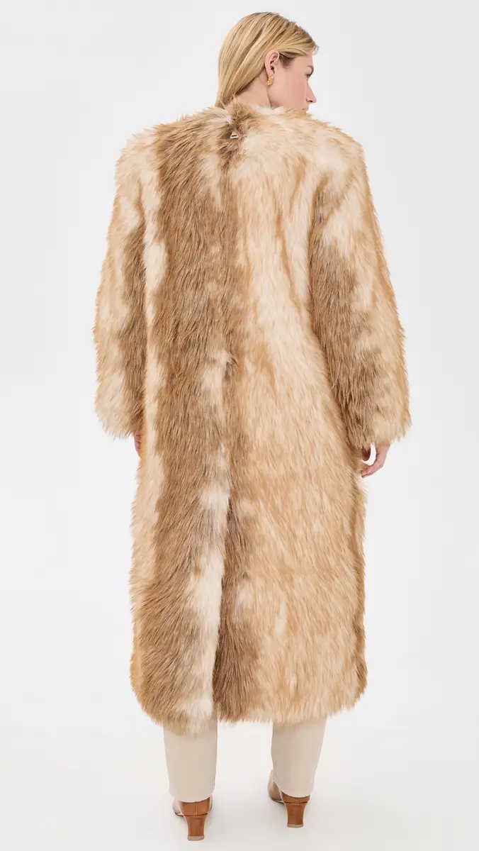 Apparis Solange Fox Maxi Coat | Thumbnail 3 Apparis Solange Fox Maxi Coat | Thumbnail 3