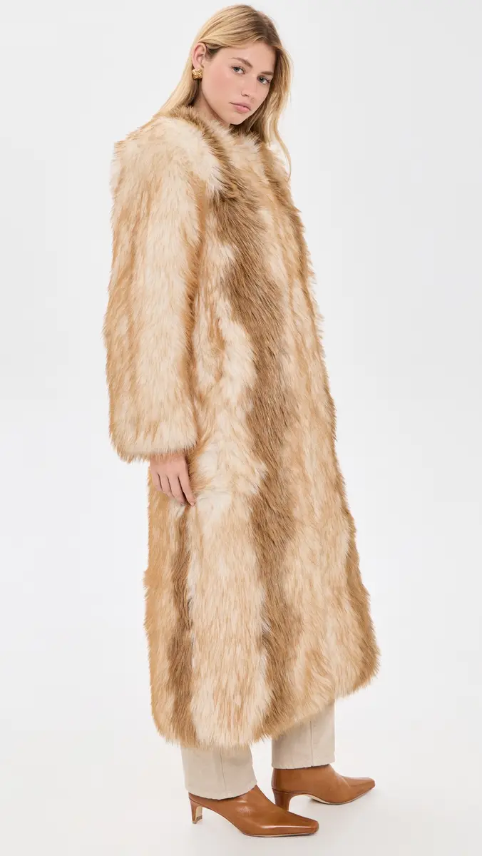 Apparis Solange Fox Maxi Coat | Thumbnail 4 Apparis Solange Fox Maxi Coat | Thumbnail 4