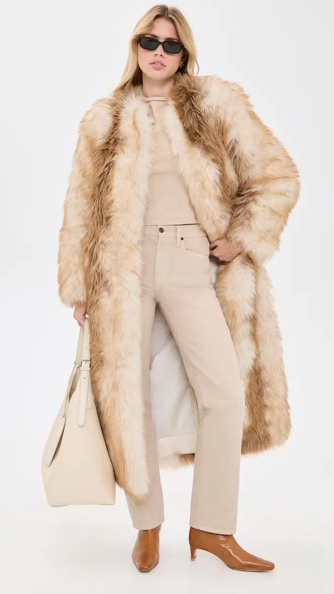 Apparis Solange Fox Maxi Coat | Thumbnail 5 Apparis Solange Fox Maxi Coat | Thumbnail 5