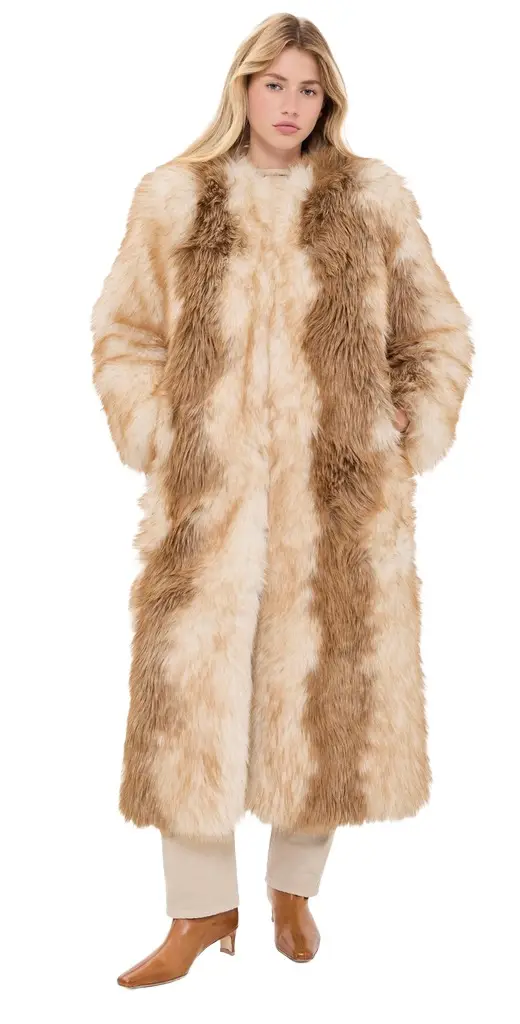 Apparis Solange Fox Maxi Coat