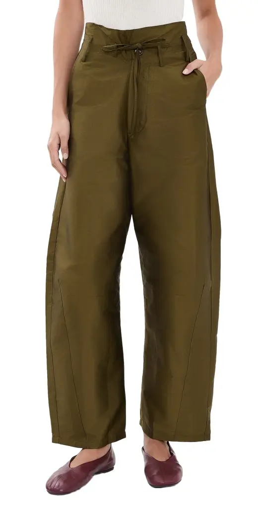 Techno Taffeta Barrel Pants