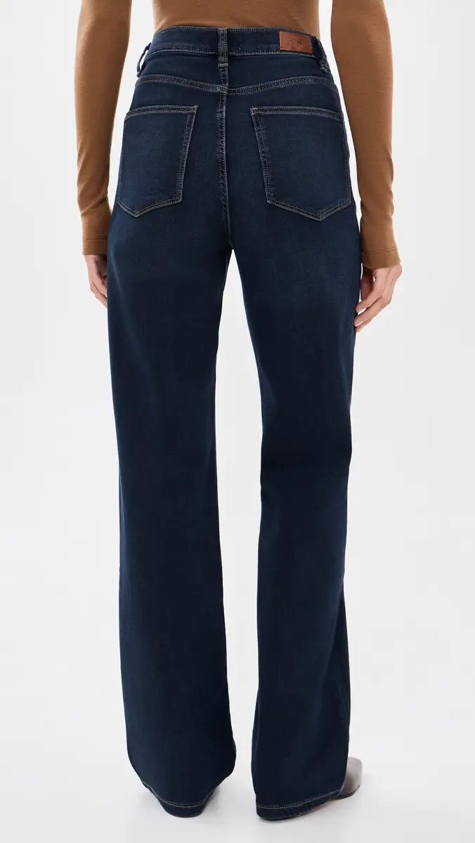 DL1961 Karmine Refined Wide Leg Jeans: High Rise 32' | Thumbnail 3 DL1961 Karmine Refined Wide Leg Jeans: High Rise 32' | Thumbnail 3