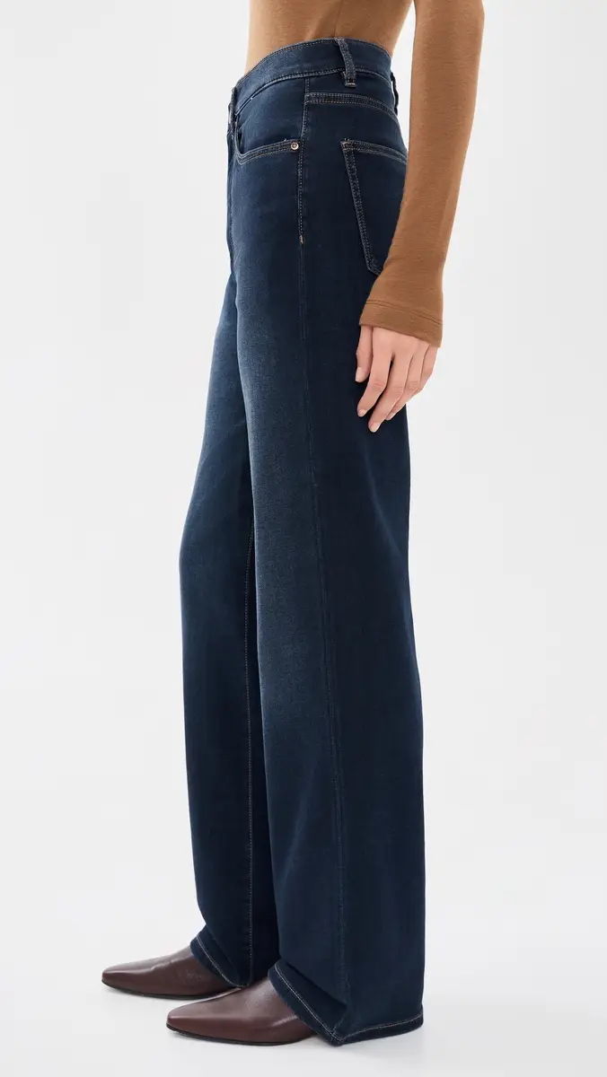 DL1961 Karmine Refined Wide Leg Jeans: High Rise 32' | Thumbnail 4 DL1961 Karmine Refined Wide Leg Jeans: High Rise 32' | Thumbnail 4