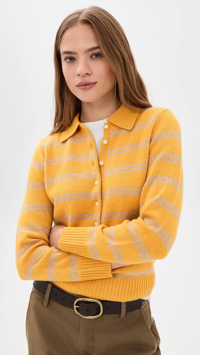 Alex Mill Alice Polo In Cashmere Stripe | Thumbnail 2 Alex Mill Alice Polo In Cashmere Stripe | Thumbnail 2