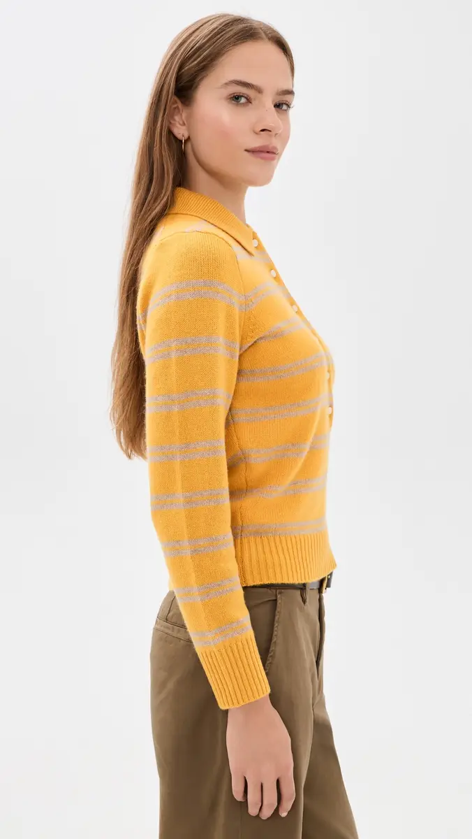 Alex Mill Alice Polo In Cashmere Stripe | Thumbnail 4 Alex Mill Alice Polo In Cashmere Stripe | Thumbnail 4