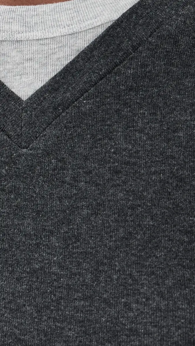 St. Agni Organic Cotton V Neck Long Sleeve Top | Thumbnail 6