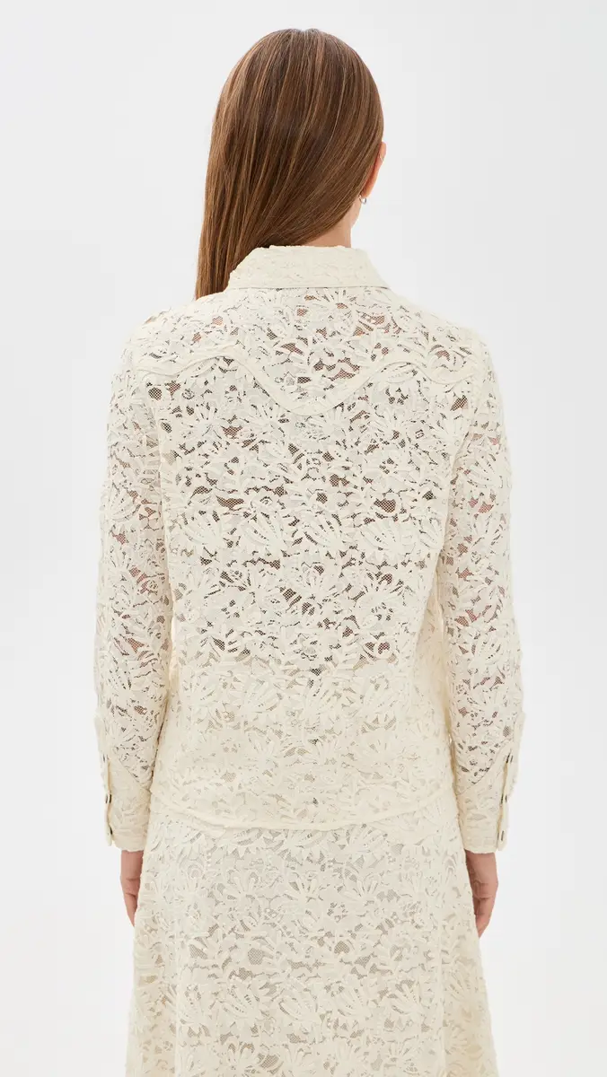 The Great. THE GREAT. The Relic Lace Western Shirt | Thumbnail 3 The Great. THE GREAT. The Relic Lace Western Shirt | Thumbnail 3