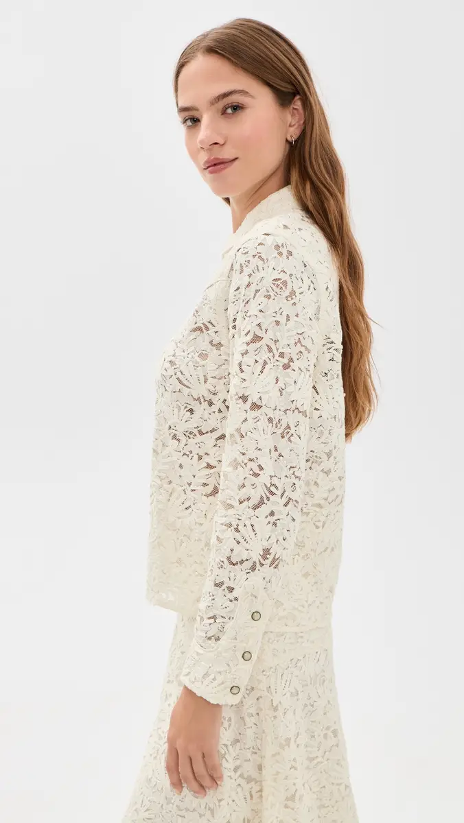 The Great. THE GREAT. The Relic Lace Western Shirt | Thumbnail 4 The Great. THE GREAT. The Relic Lace Western Shirt | Thumbnail 4
