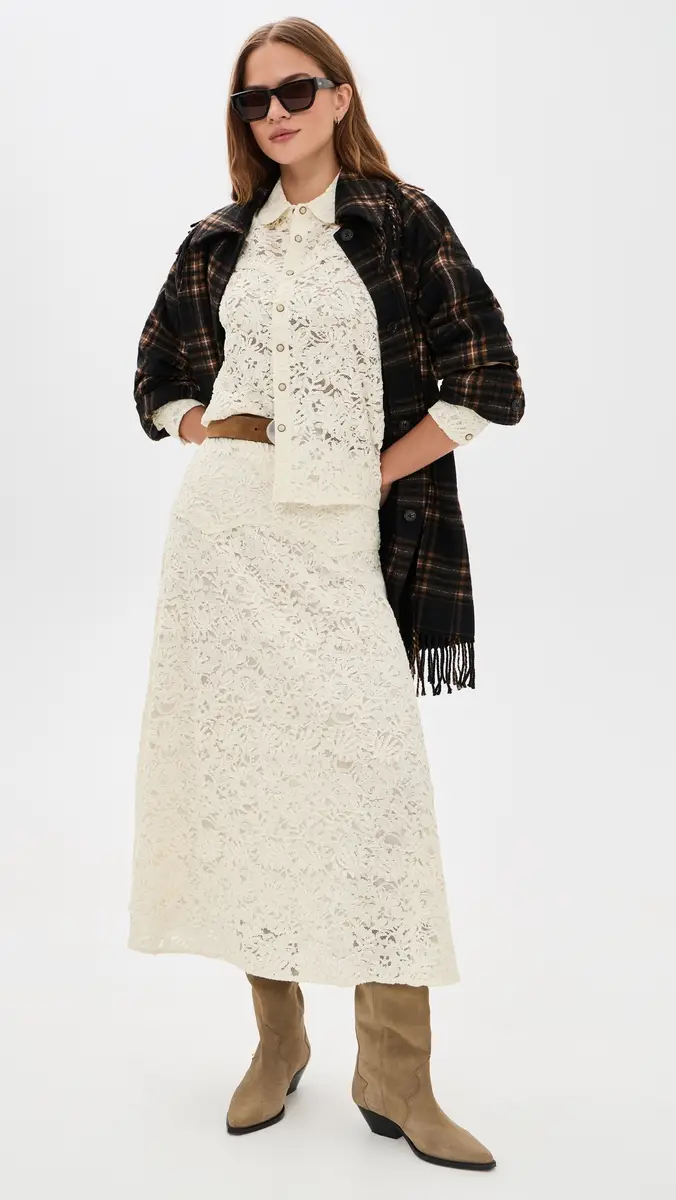 The Great. THE GREAT. The Relic Lace Western Shirt | Thumbnail 5 The Great. THE GREAT. The Relic Lace Western Shirt | Thumbnail 5