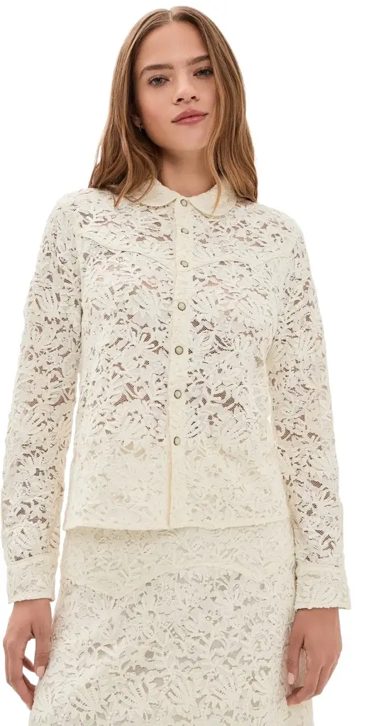 The Great. THE GREAT. The Relic Lace Western Shirt