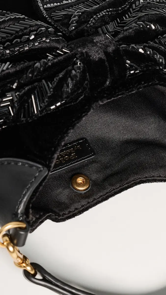 Polo Ralph Lauren Velvet Beaded ID Pouch | Thumbnail 6 Polo Ralph Lauren Velvet Beaded ID Pouch | Thumbnail 6