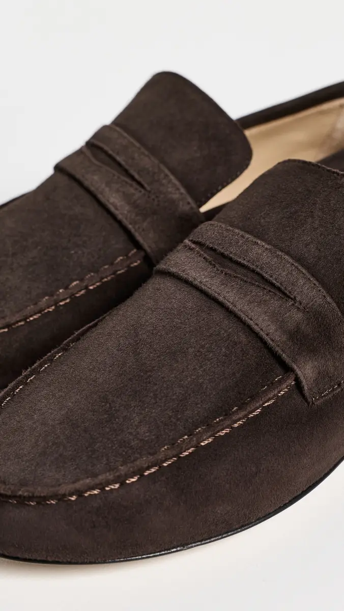Jamie Haller Suede Penny Loafers | Thumbnail 6 Jamie Haller Suede Penny Loafers | Thumbnail 6