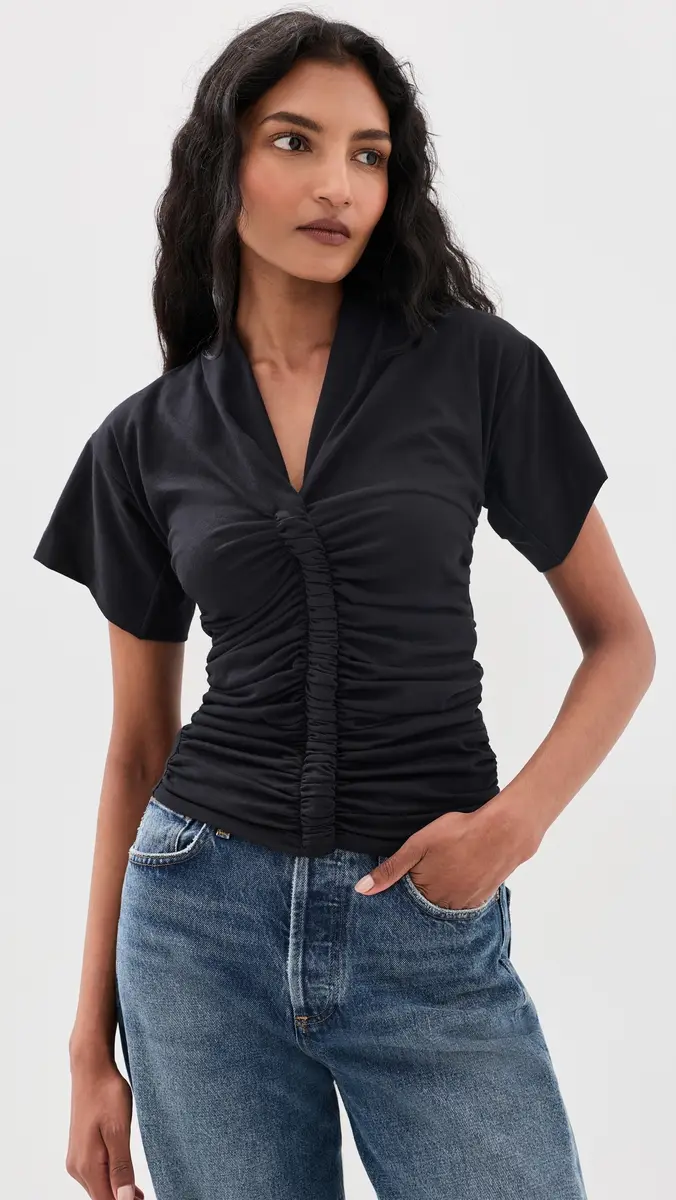 THE LINE BY K Penelope Twist Detail T-Shirt | Thumbnail 2 THE LINE BY K Penelope Twist Detail T-Shirt | Thumbnail 2