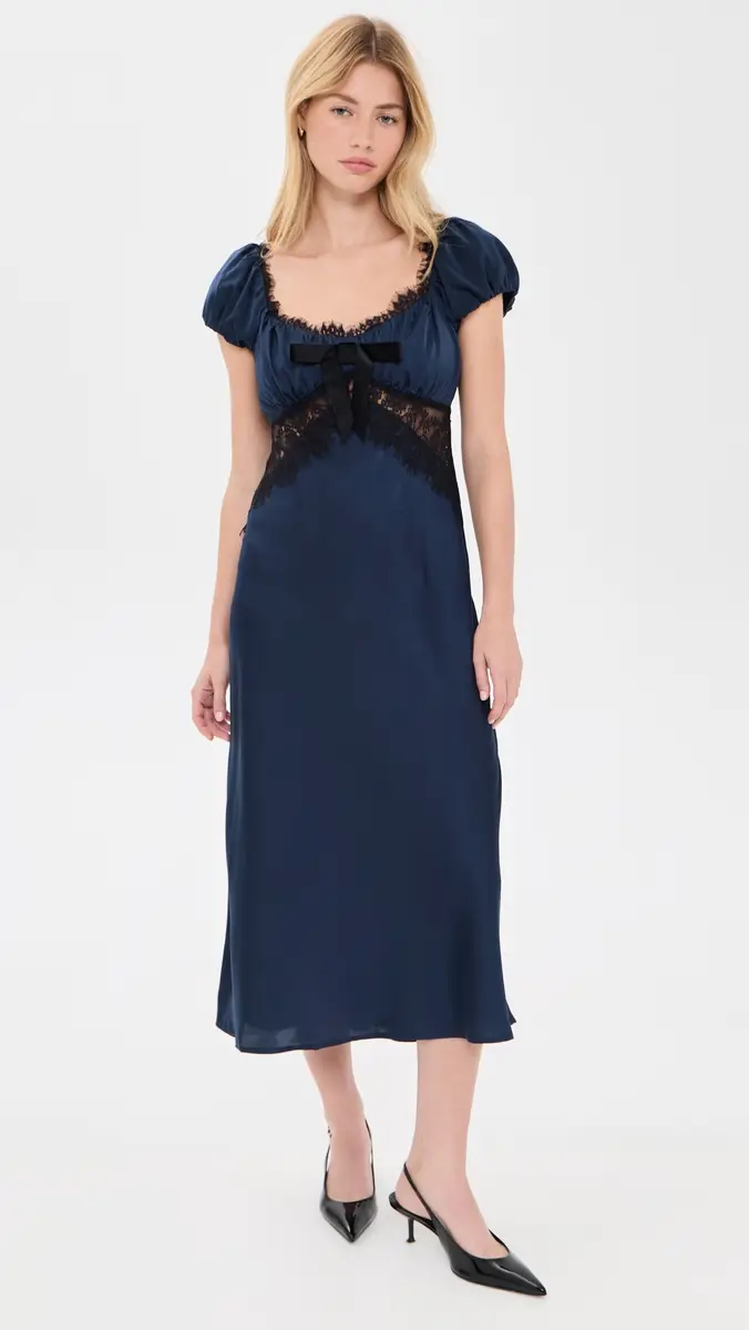 Wayf Mira Lace Trim Dress | Thumbnail 2 Wayf Mira Lace Trim Dress | Thumbnail 2