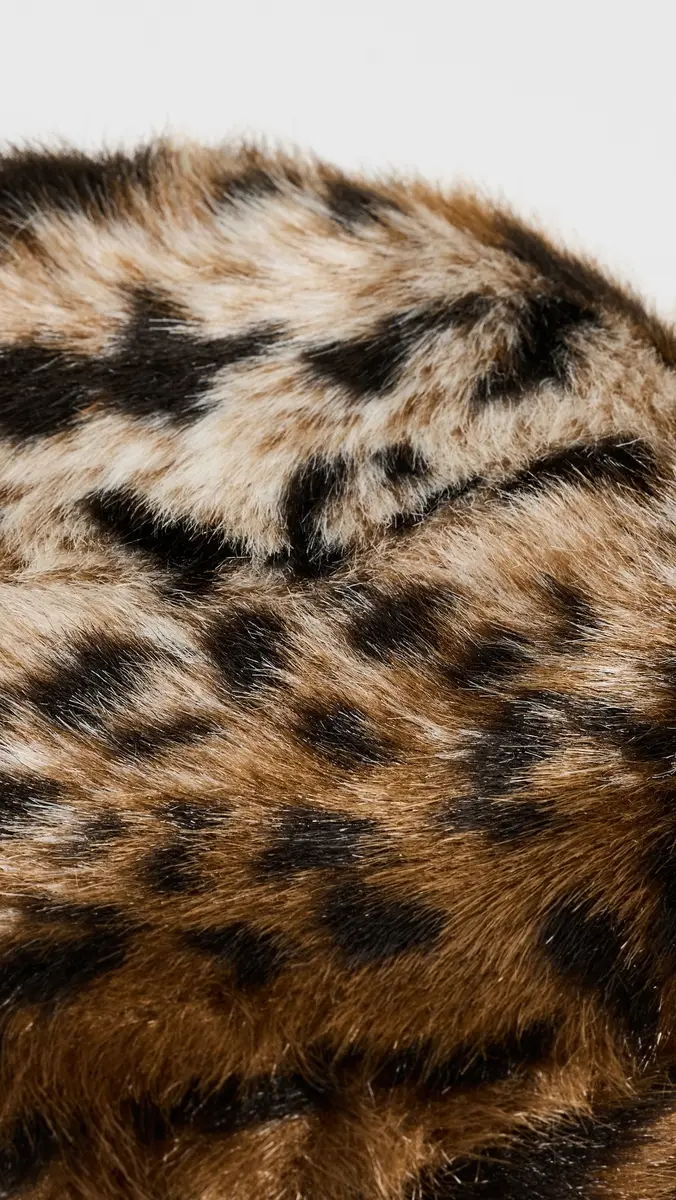 Apparis Margot Shaved Leopard Pillbox Hat | Thumbnail 5