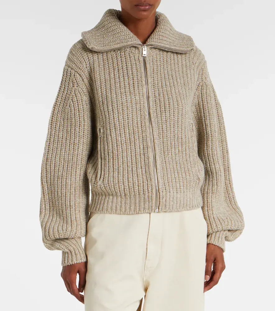 Lemaire Ribbed-knit alpaca and yak wool cardigan | Thumbnail 7 Lemaire Ribbed-knit alpaca and yak wool cardigan | Thumbnail 7