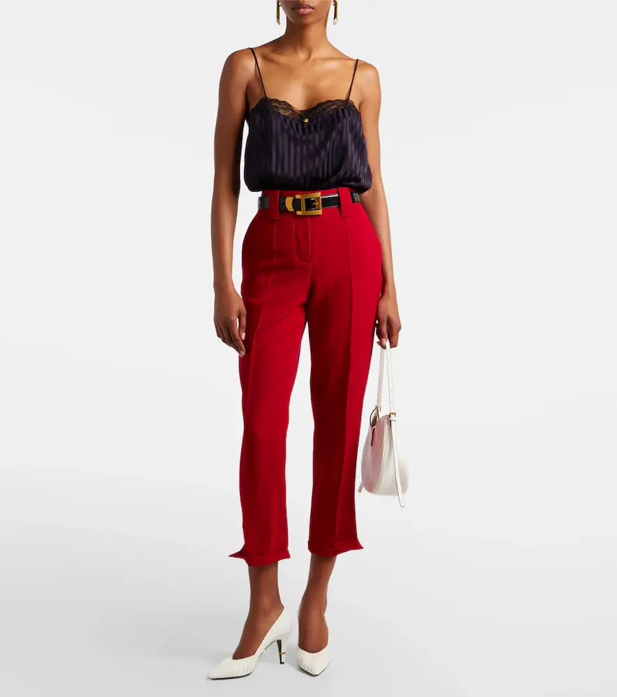 Versace Lace-trimmed silk-blend jacquard bodysuit | Thumbnail 4 Versace Lace-trimmed silk-blend jacquard bodysuit | Thumbnail 4