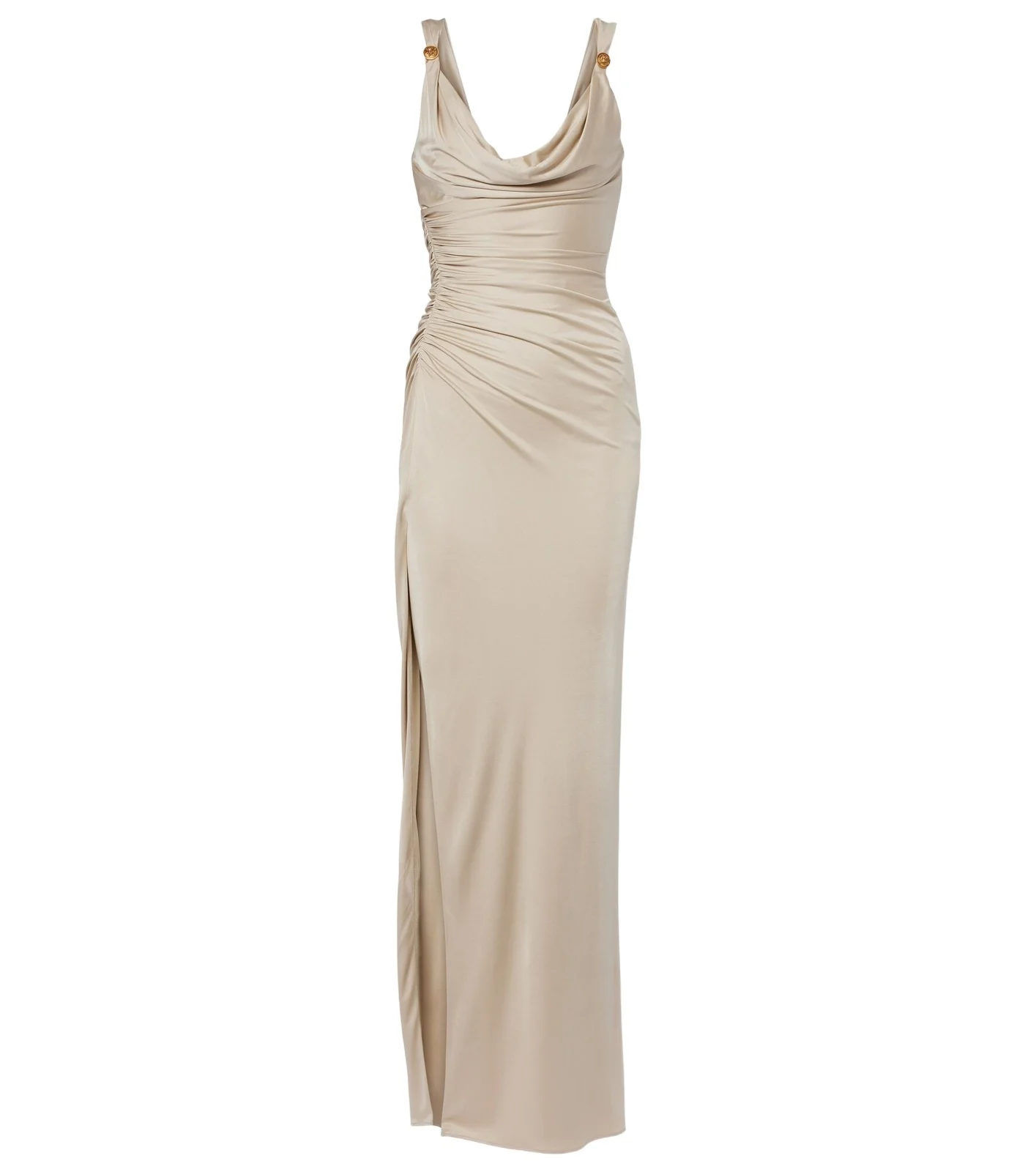 Medusa ruched jersey gown