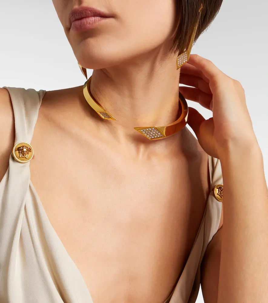 Versace Crystal-embellished choker | Thumbnail 4 Versace Crystal-embellished choker | Thumbnail 4