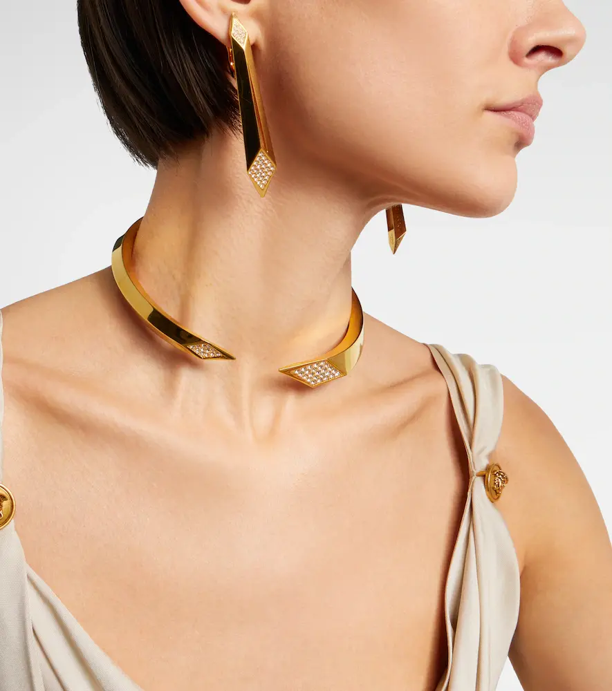 Versace Crystal-embellished choker | Thumbnail 5 Versace Crystal-embellished choker | Thumbnail 5