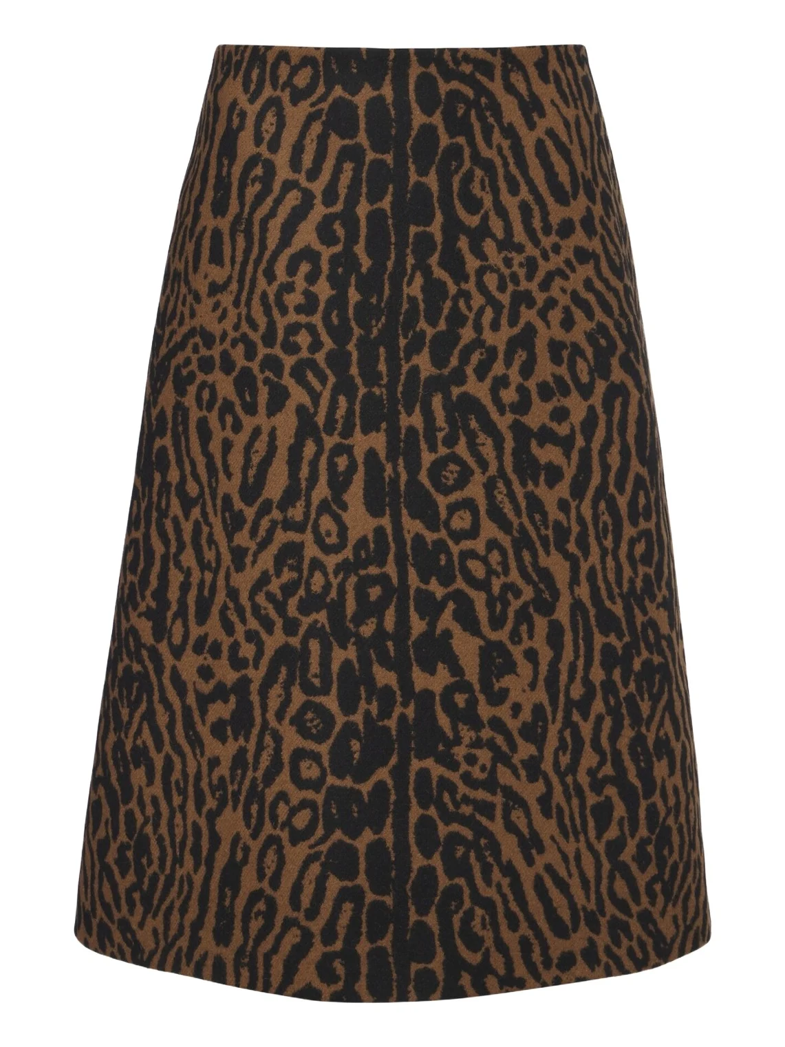 Carolina Herrera Leopard-print virgin wool midi skirt