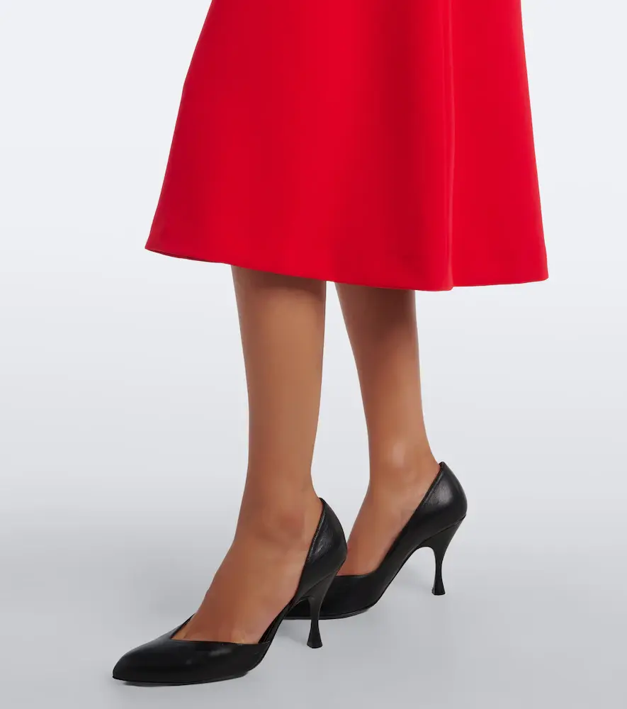 Carolina Herrera Bow-detail crêpe midi dress | Thumbnail 4 Carolina Herrera Bow-detail crêpe midi dress | Thumbnail 4