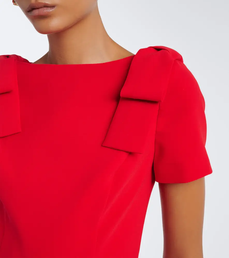 Carolina Herrera Bow-detail crêpe midi dress | Thumbnail 5 Carolina Herrera Bow-detail crêpe midi dress | Thumbnail 5